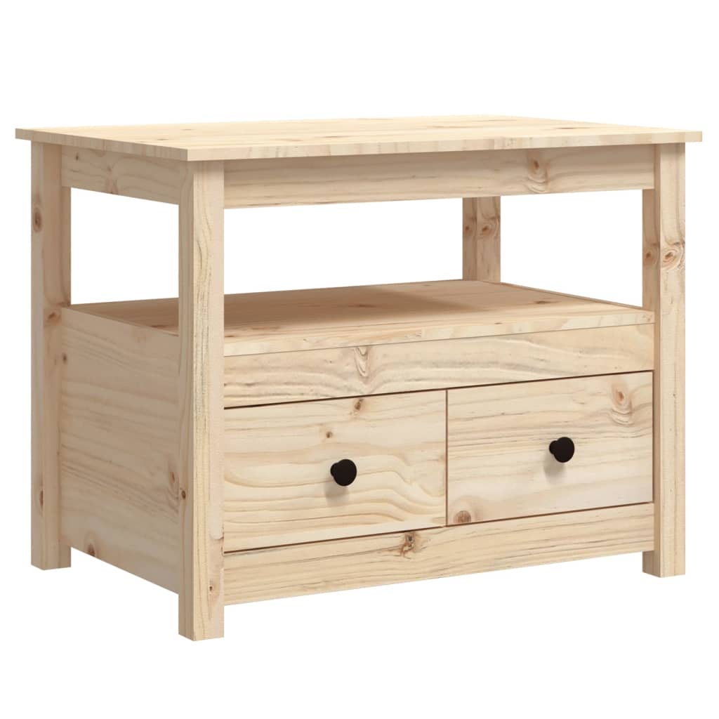 Tömör fenyőfa dohányzóasztal 71 x 49 x 55 cm Tömör fenyőfa dohányzóasztal 71 x 49 x 55 cm