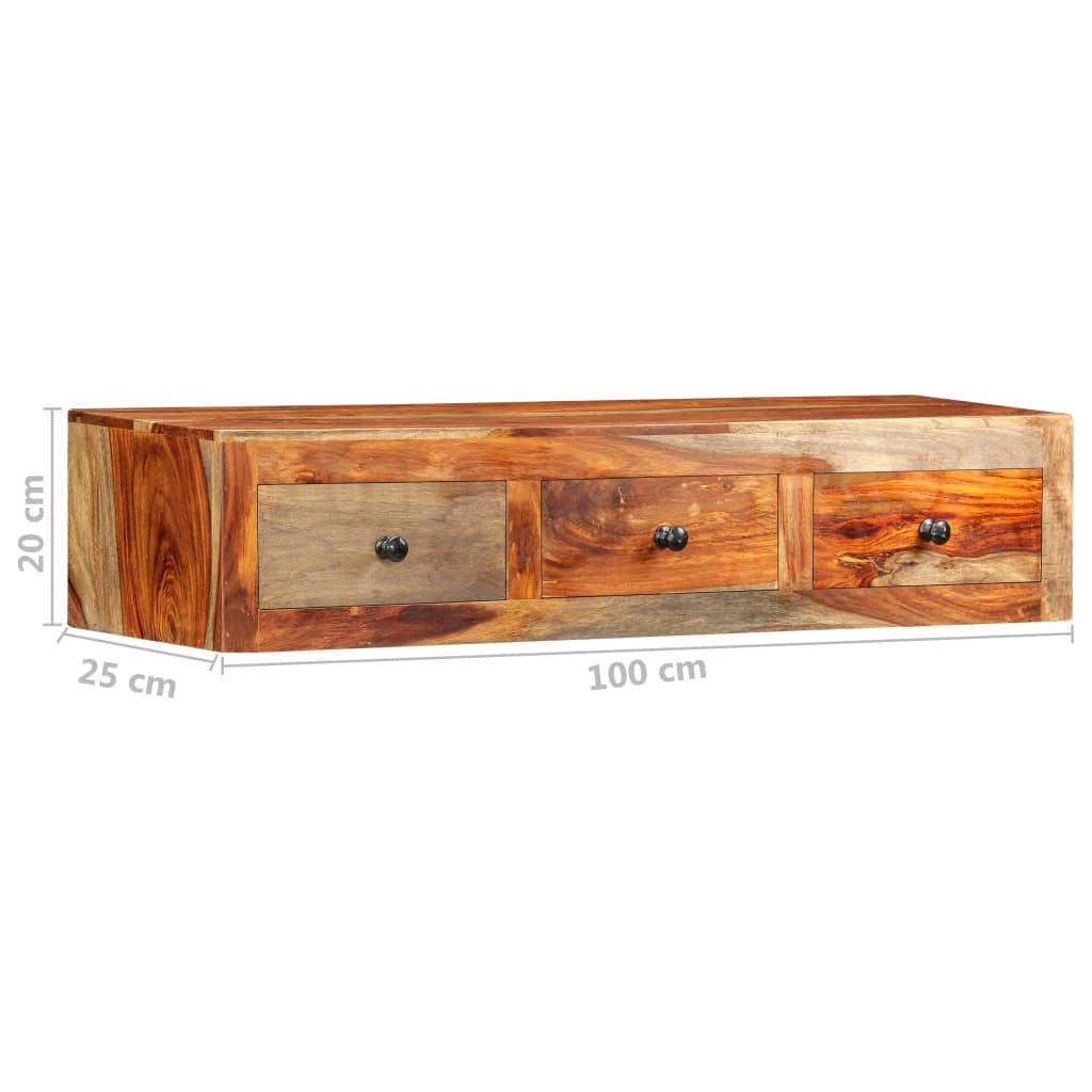 Tömör kelet-indiai rózsafa fali konzolasztal 100 x 25 x 20 cm Tömör kelet-indiai rózsafa fali konzolasztal 100 x 25 x 20 cm