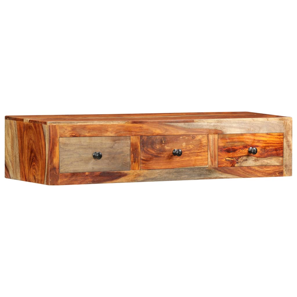 Tömör kelet-indiai rózsafa fali konzolasztal 100 x 25 x 20 cm