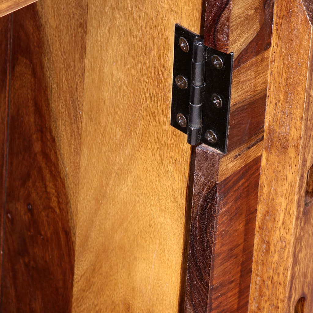 Tömör kelet-indiai rózsafa íróasztal 1 fiókkal és 1 szekrénnyel