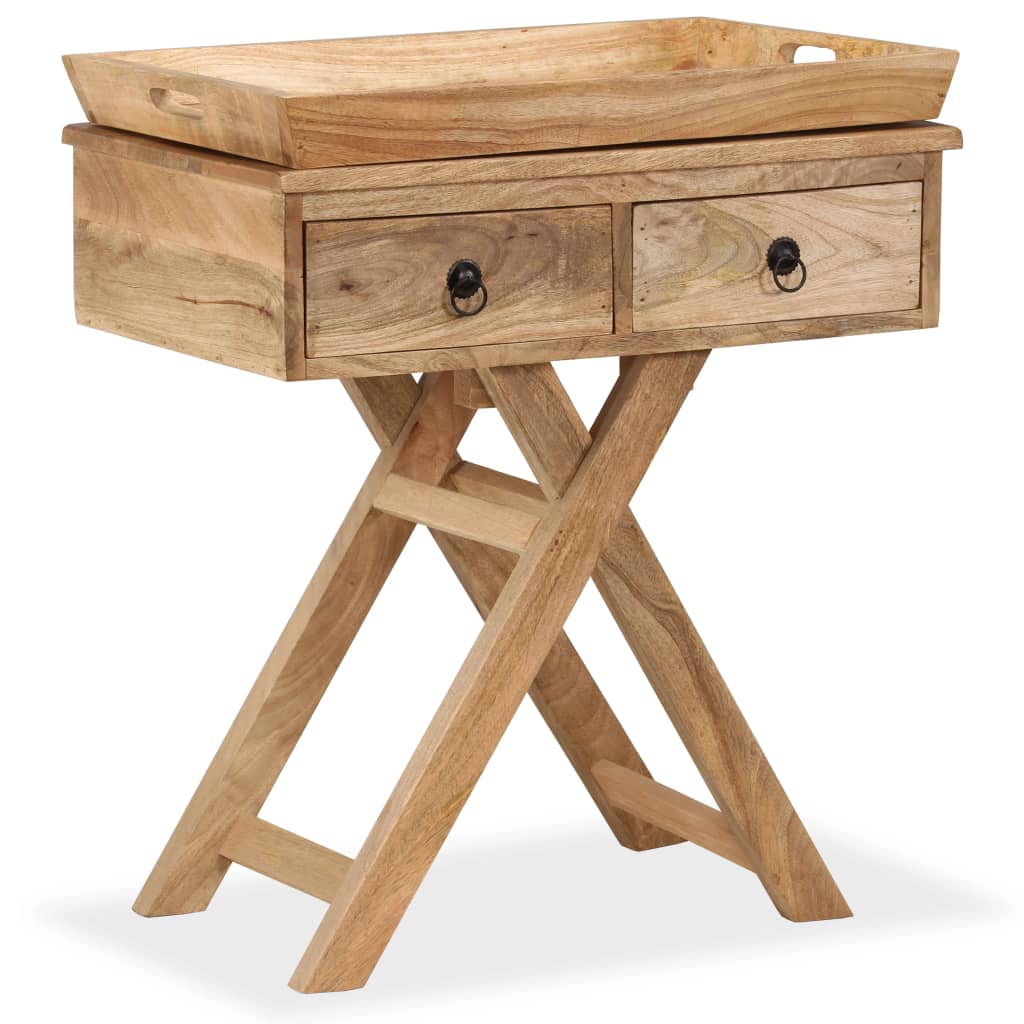 Tömör mangófa kisasztal 65 x 40 x 76 cm