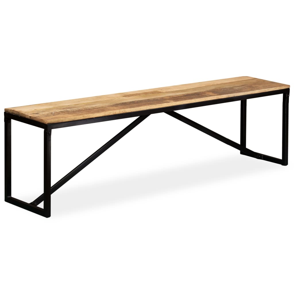 Tömör mangófa pad 160 x 35 x 45 cm