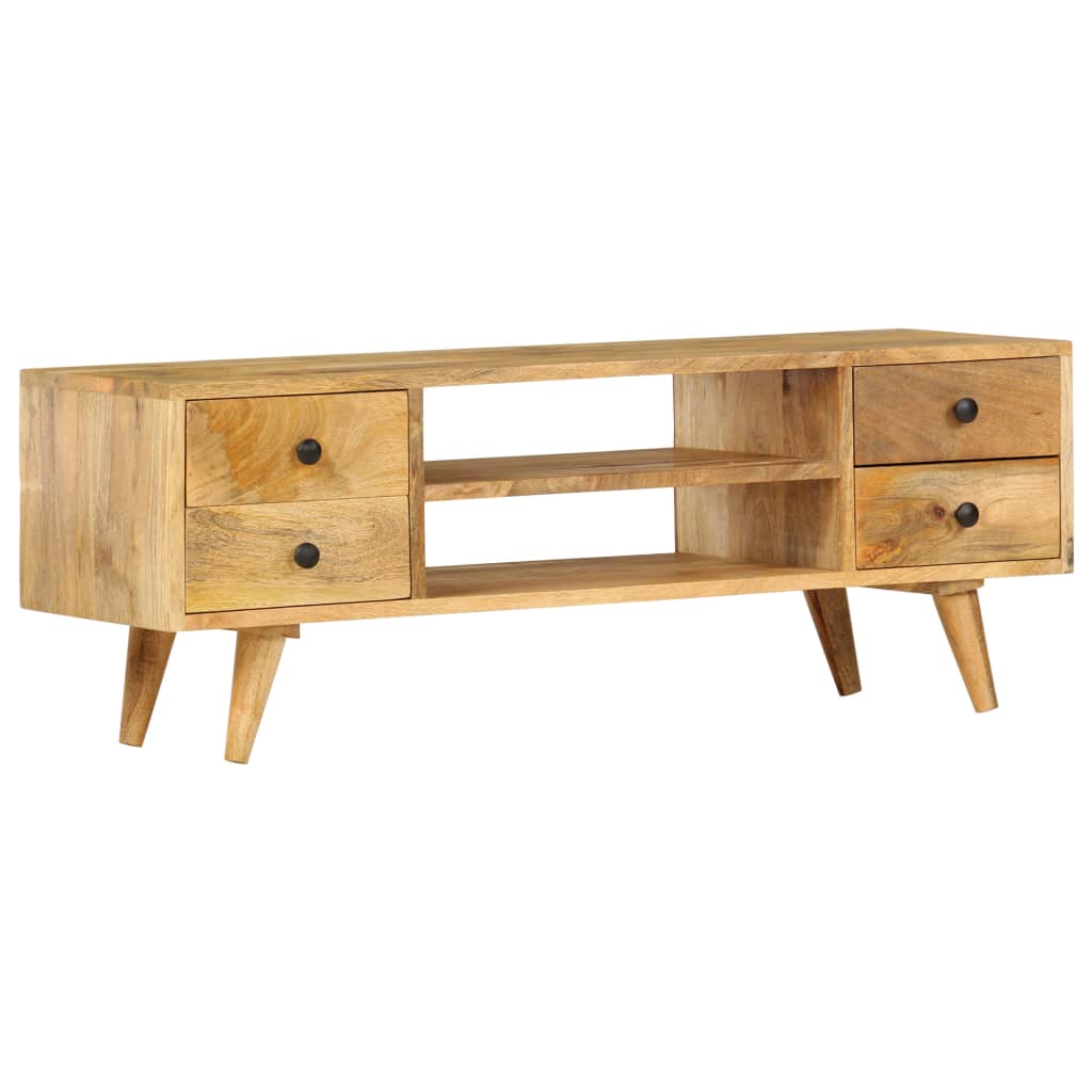 Tömör mangófa tv-szekrény 110 x 35 x 40 cm