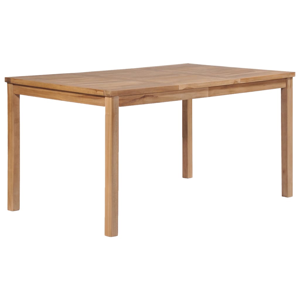 Tömör tíkfa kerti asztal 150 x 90 x 77 cm Tömör tíkfa kerti asztal 150 x 90 x 77 cm