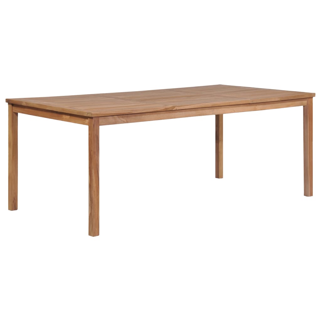 Tömör tíkfa kerti asztal 200 x 100 x 77 cm Tömör tíkfa kerti asztal 200 x 100 x 77 cm