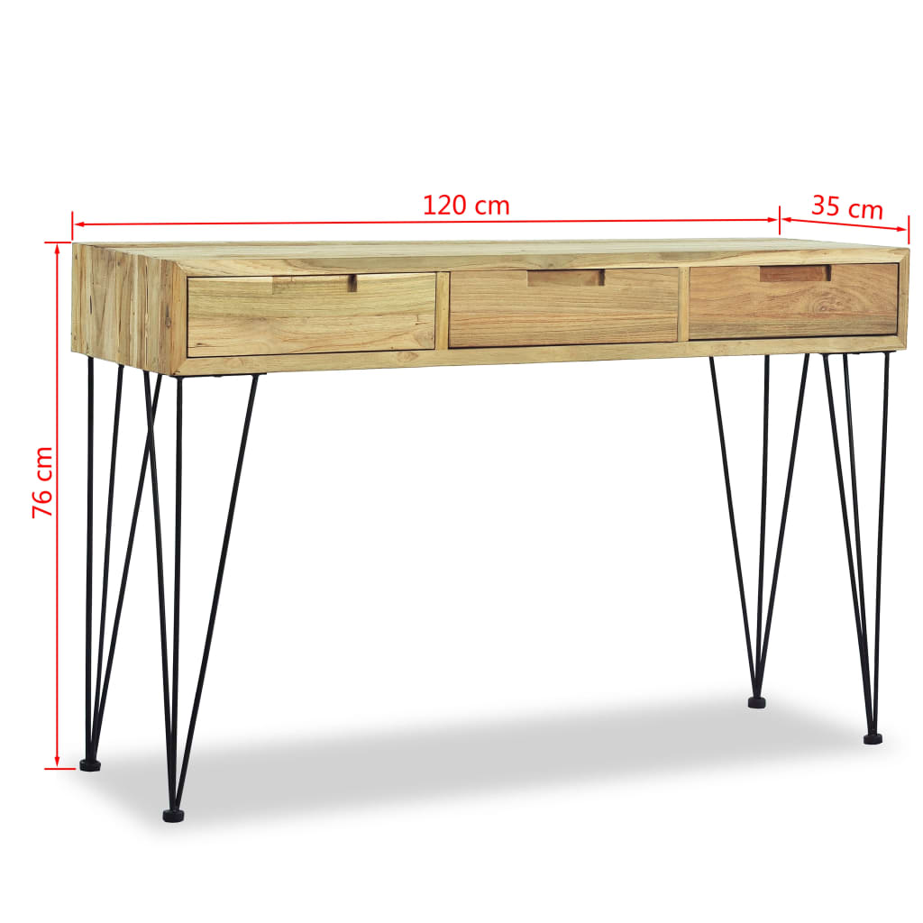 Tömör tíkfa tálalóasztal 120 x 35 x 76 cm Tömör tíkfa tálalóasztal 120 x 35 x 76 cm