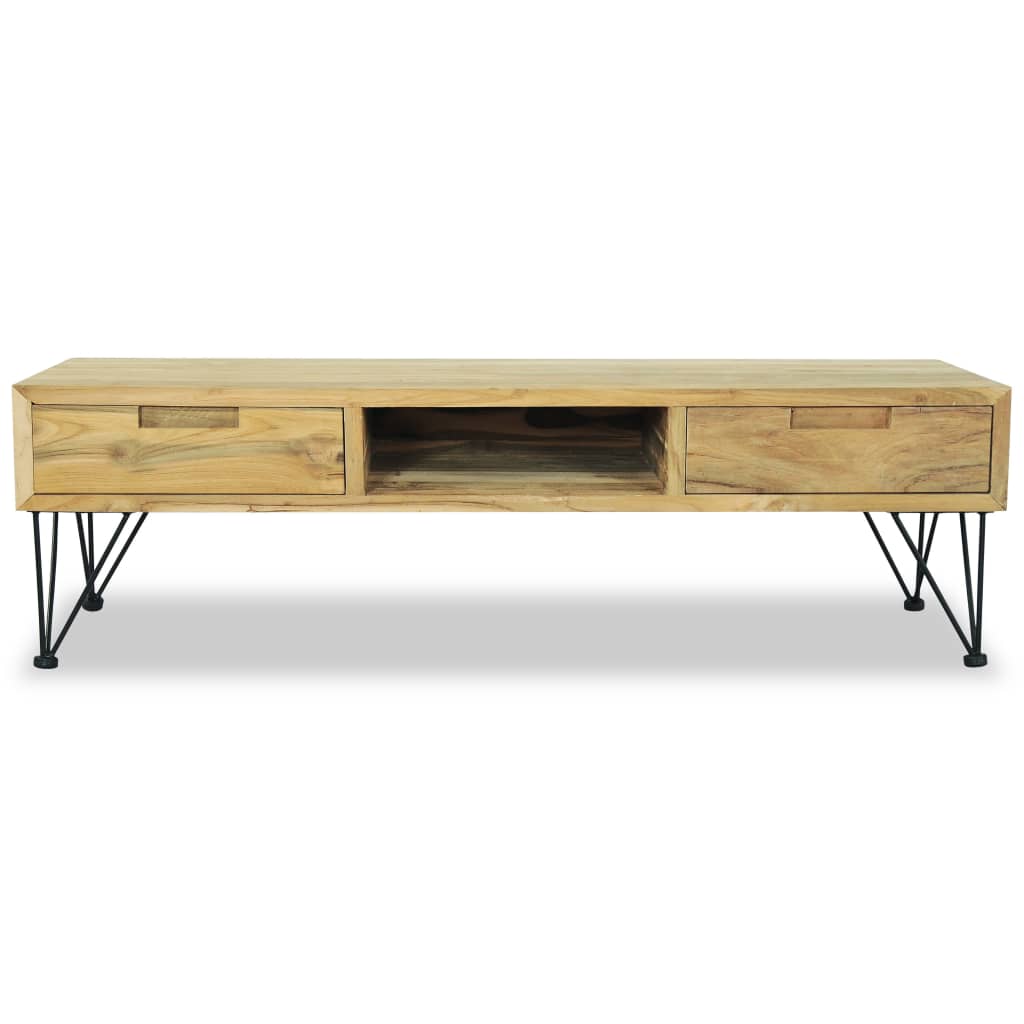 Tömör tíkfa tv-szekrény 120 x 35 x 35 cm Tömör tíkfa tv-szekrény 120 x 35 x 35 cm