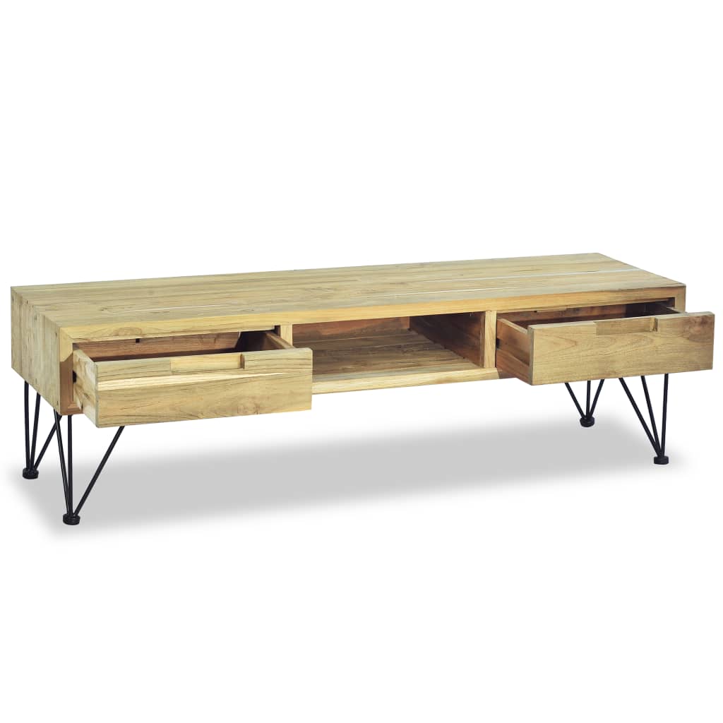 Tömör tíkfa tv-szekrény 120 x 35 x 35 cm Tömör tíkfa tv-szekrény 120 x 35 x 35 cm