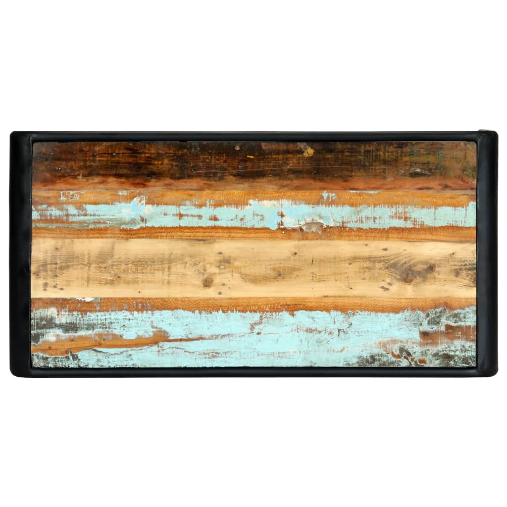 Tömör újrahasznosított fa étkezőasztal 118 x 60 x 76 cm