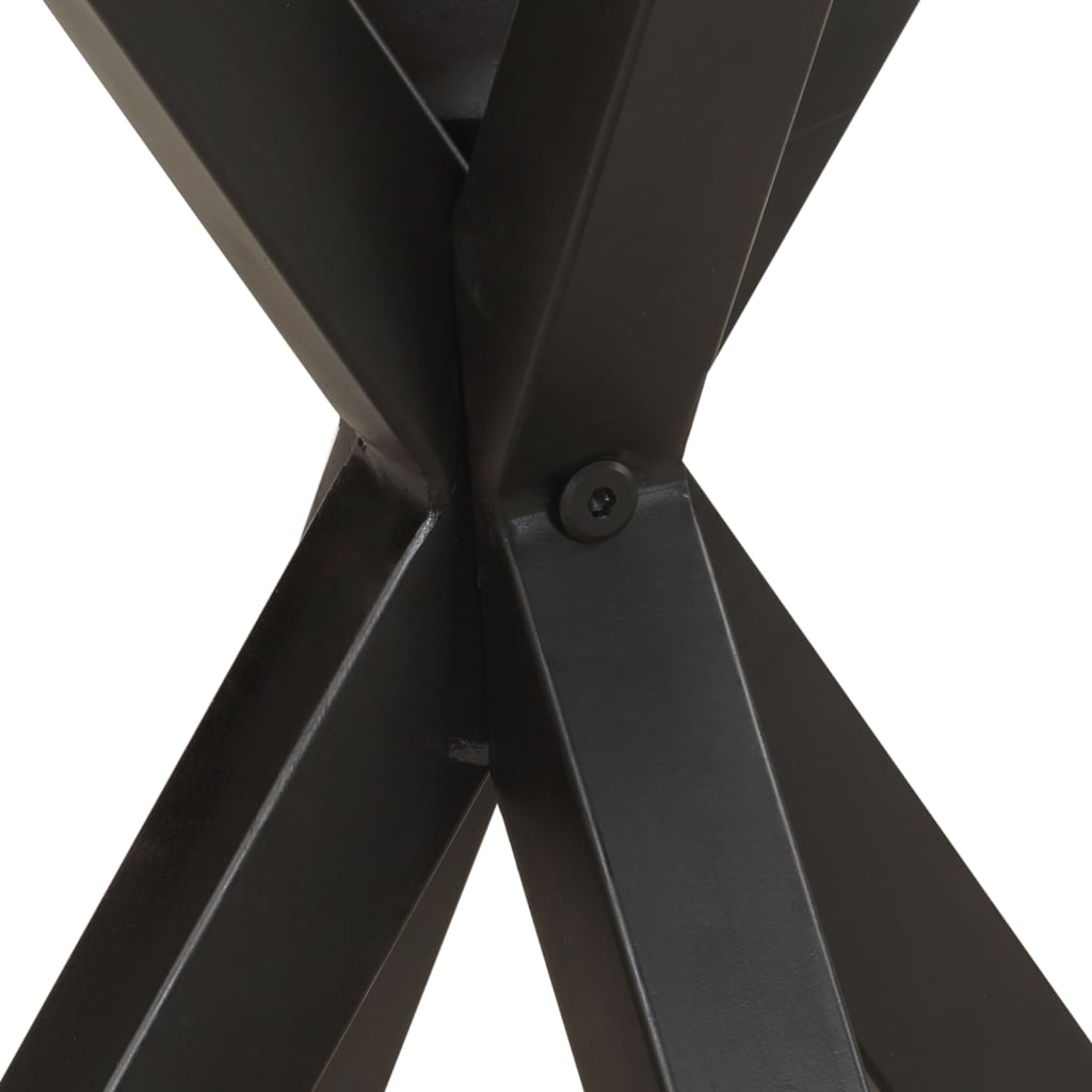 Tömör újrahasznosított fa kisasztal 48 x 48 x 56 cm