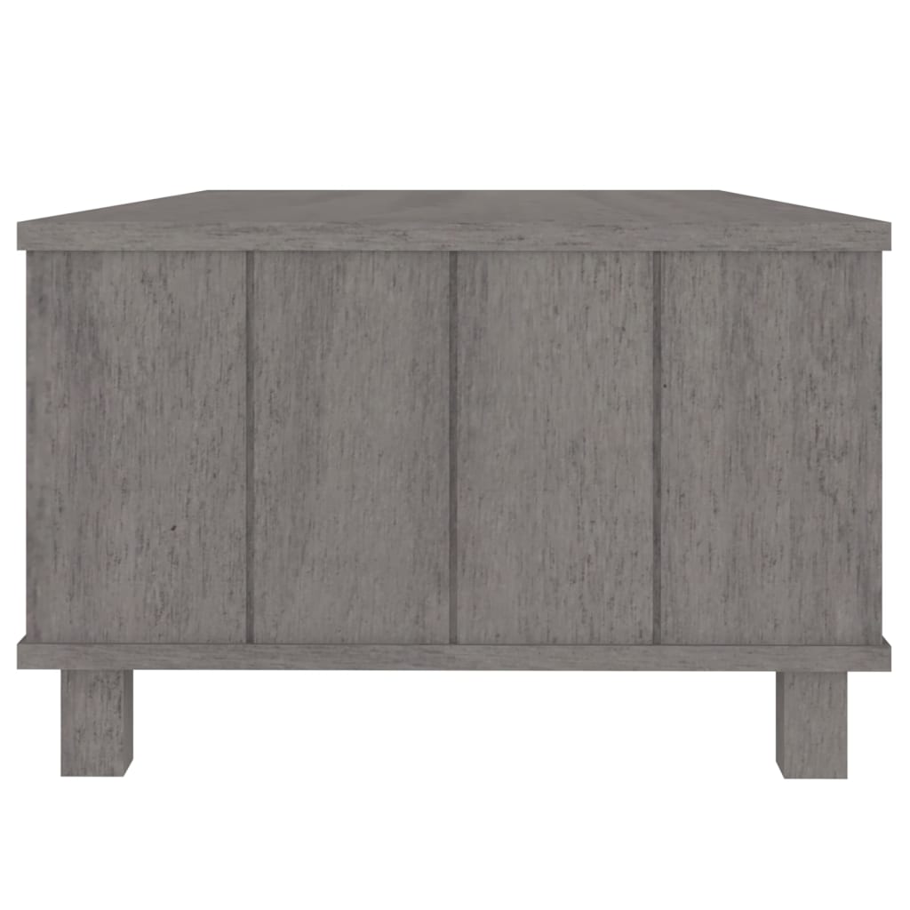 Világosszürke tömör fenyőfa dohányzóasztal 100 x 55 x 35 cm Világosszürke tömör fenyőfa dohányzóasztal 100 x 55 x 35 cm