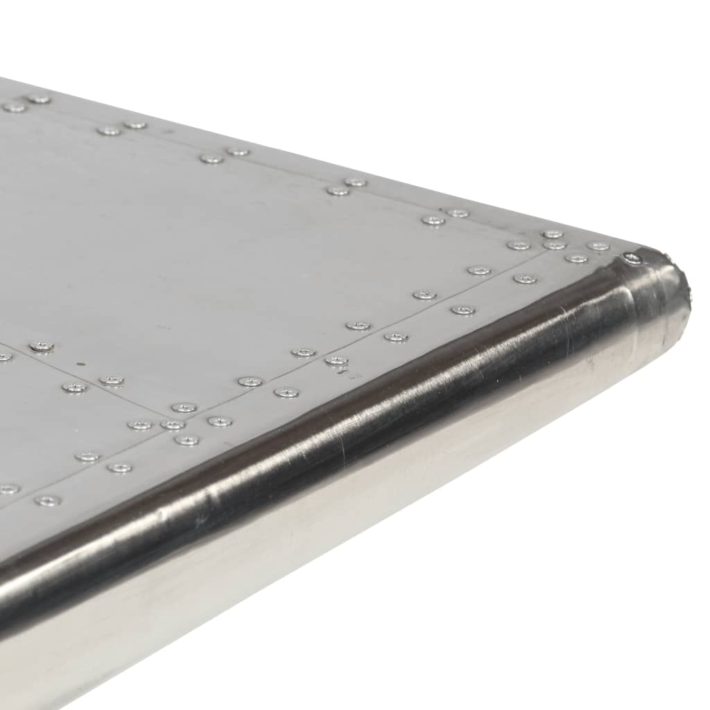 Vintage repülős stílusú alumínium dohányzóasztal